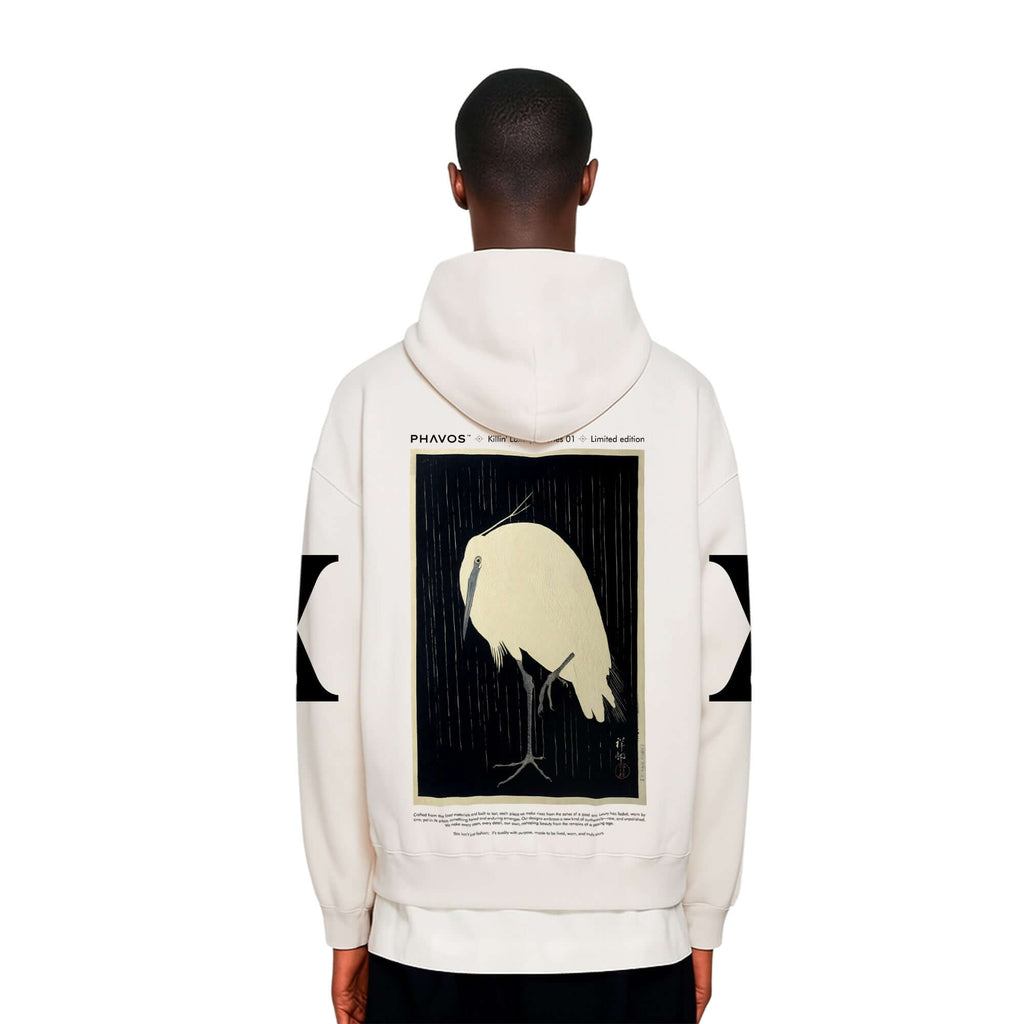 Egret In The Rain