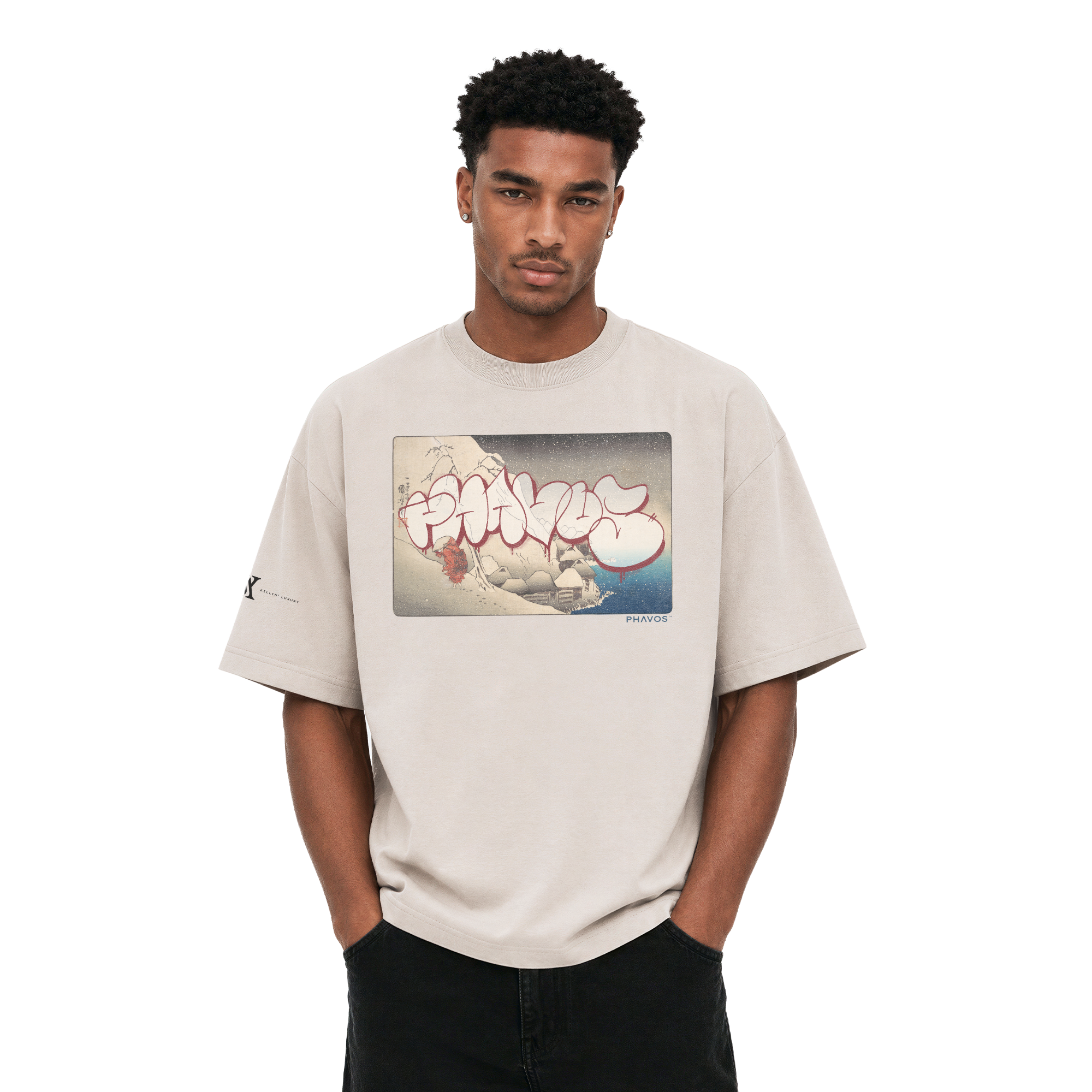 PHAVOS™ -Frostbound- Ukiyo-e T-Shirt