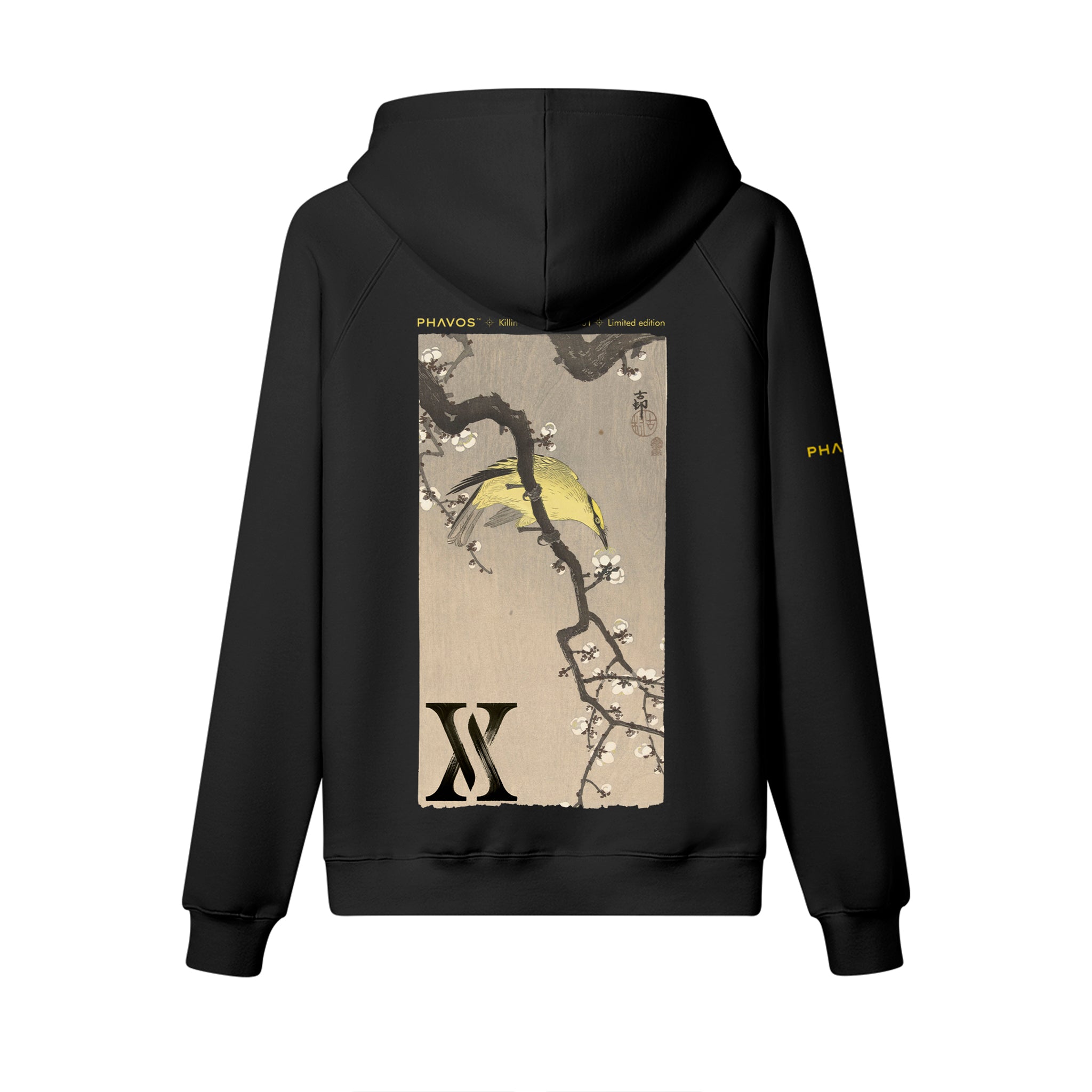 PHAVOS™ Golden Echo Black and Velvet Hoodie