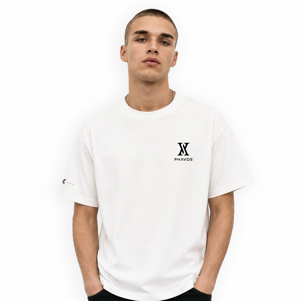 Model wearing Psyché T-shirt — front view
