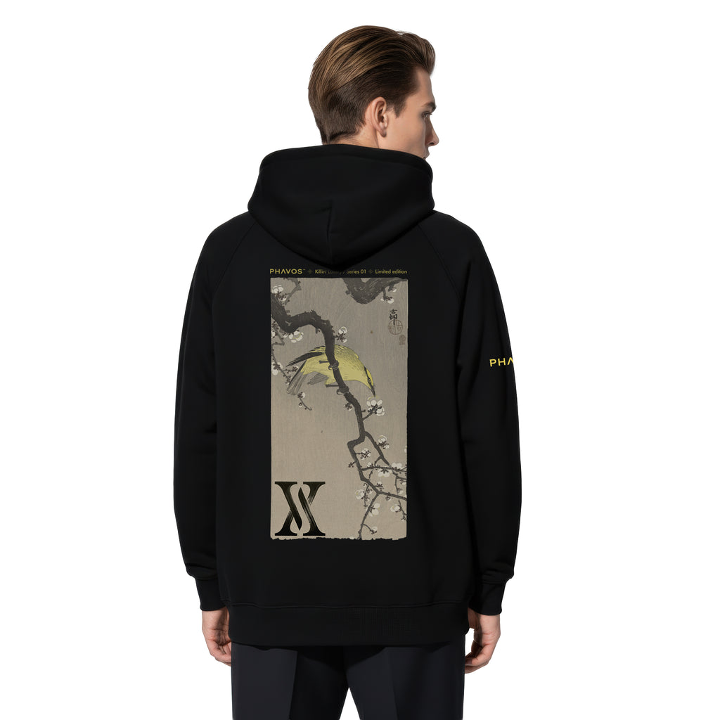 Sudadera con capucha PHAVOS x Ohara Koson "Golden Echo"