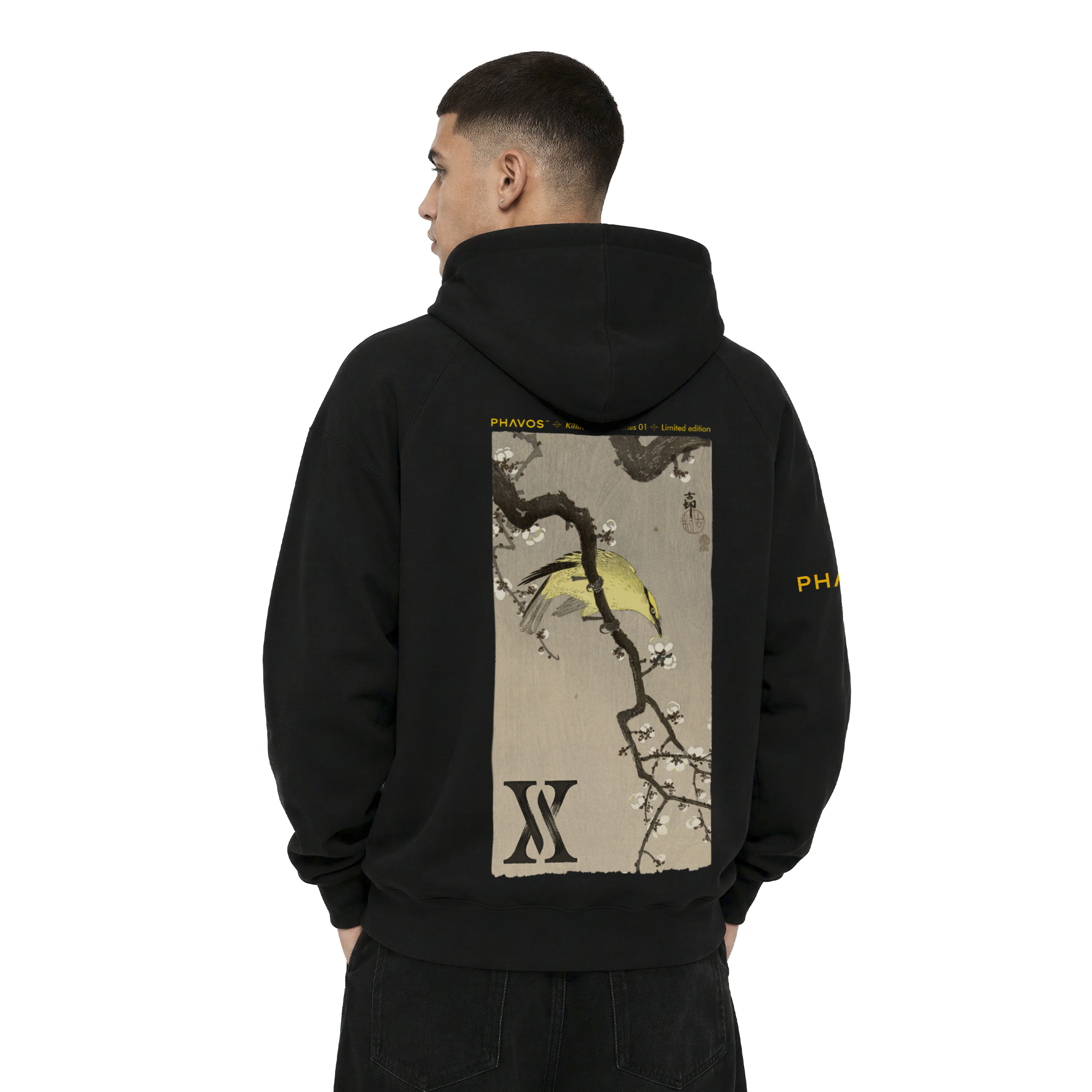 PHAVOS™ Golden Echo Black and Velvet Hoodie