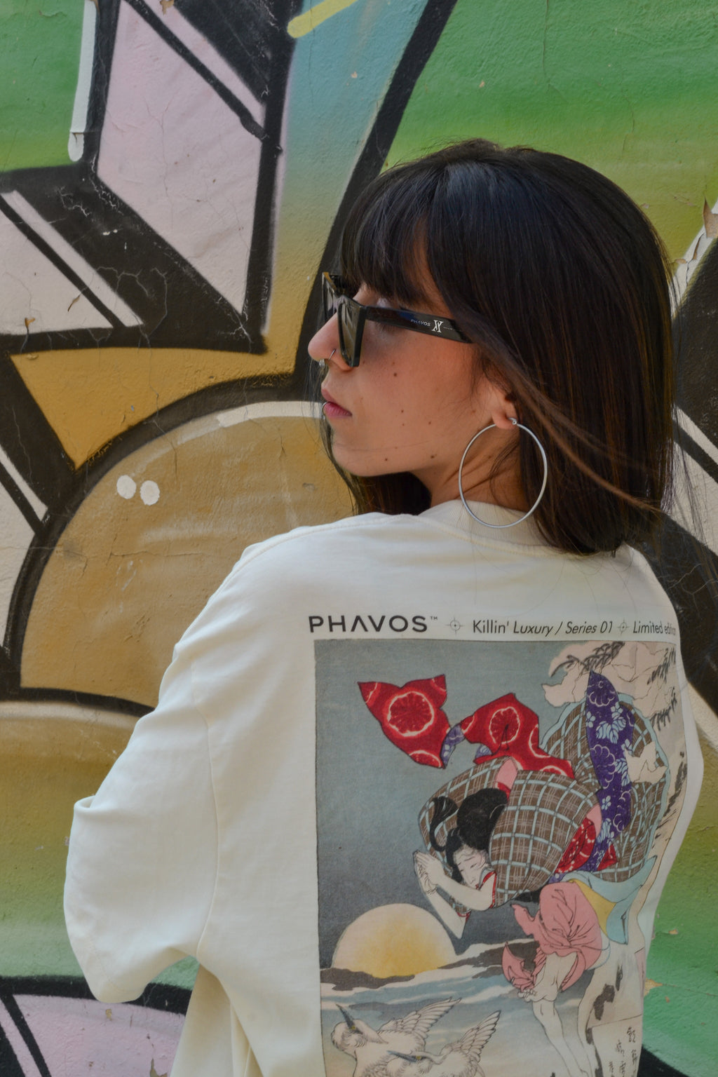 Camiseta PHAVOS x Yoshitoshi "Moon Of Pure Snow" Moonlit
