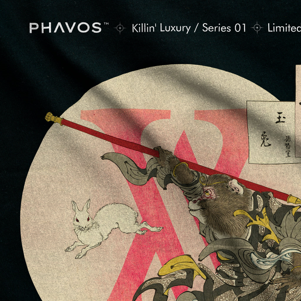 Camiseta PHAVOS x Yoshitoshi «Jade Rabbit» Ukiyo-e