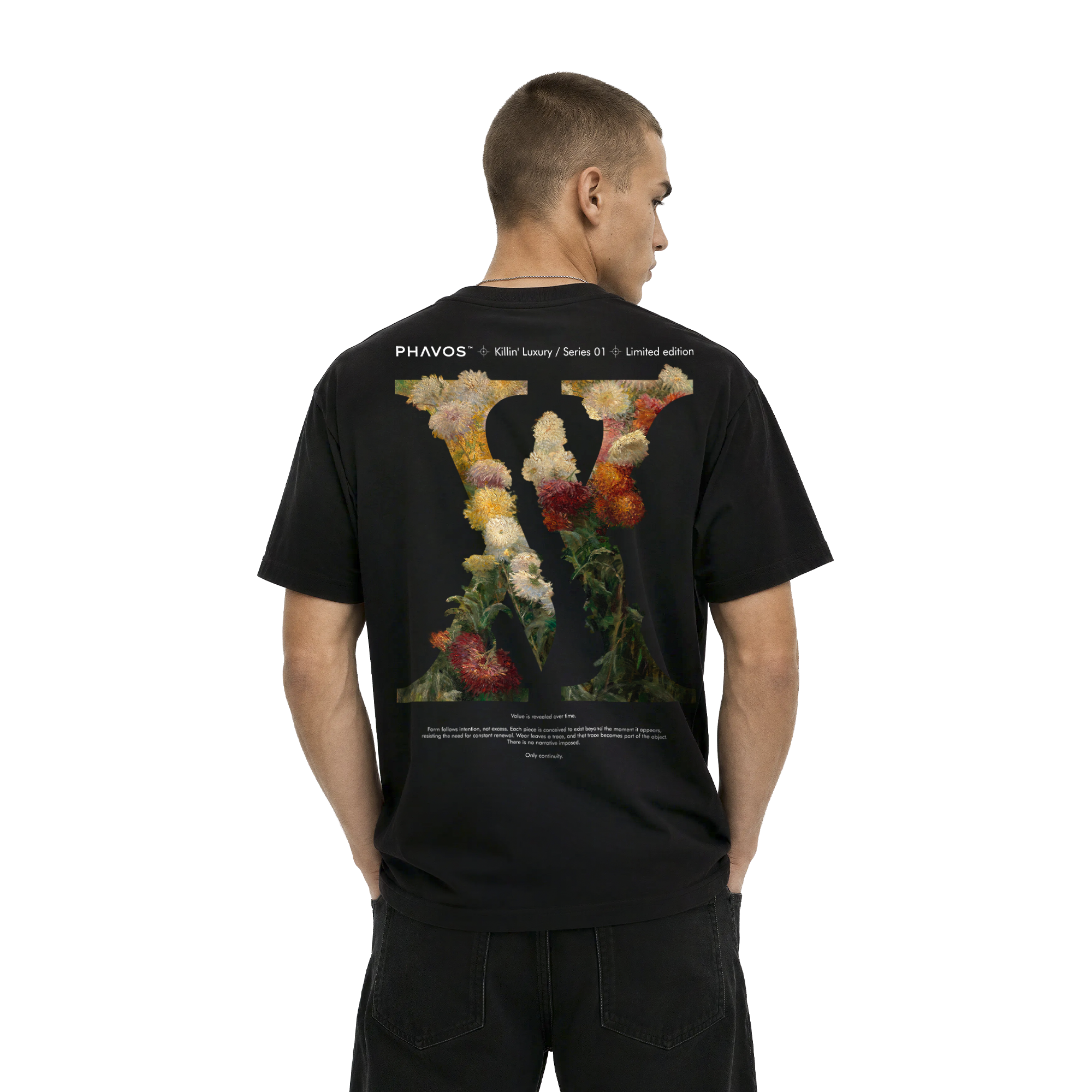 PHAVOS™ -Soft Collapse- Impressionist Oversized T-Shirt