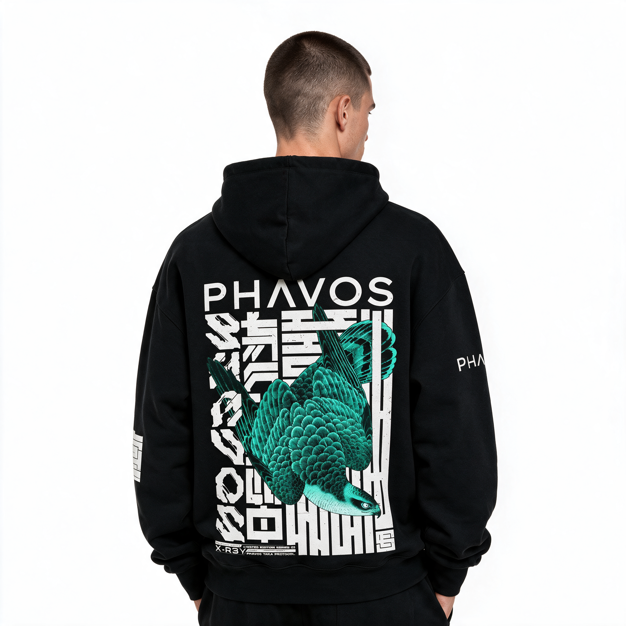 PHAVOS™ -Taka Protocol- Cyber Unkoku Hoodie